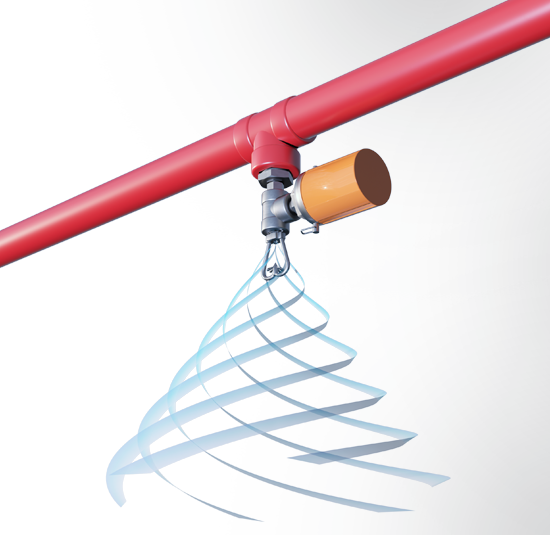 Deluge nozzle with Dry-Flo sensor